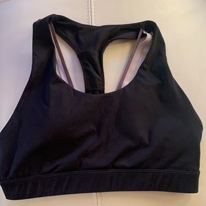 Fabletics Kessler black &beige   Sports Bra size medium